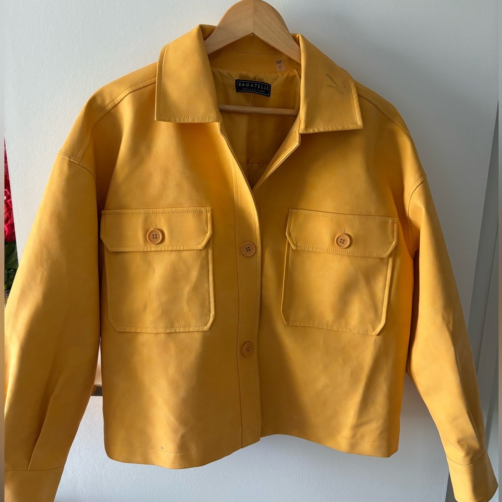 Beautiful Yellow Rain Style Jacket
